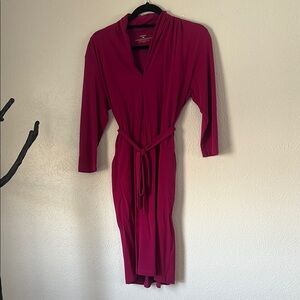 Women's Patagonia Magenta 3/4 length Sleeve Dress Size Large